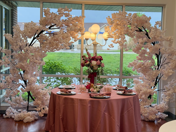7.5' Half Round Blooming Arch
